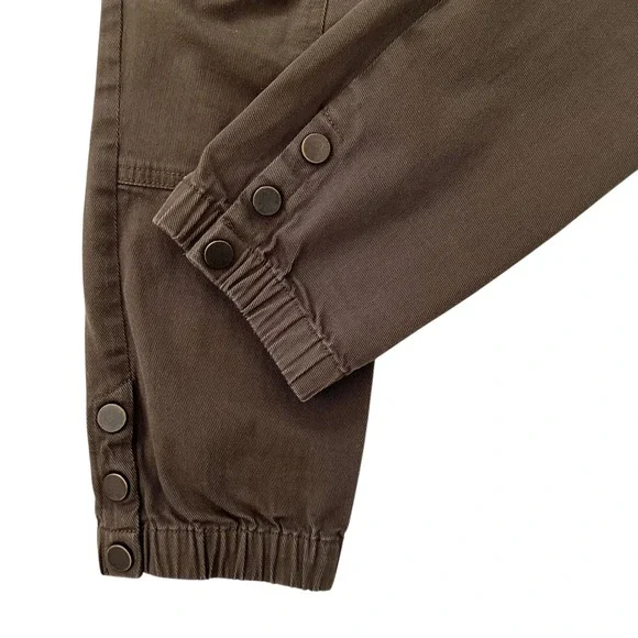 Bundle of 2 Veronica Beard Field Cargo Cropped Twill Pants Black and Green SZ 6‎ - Picture 12 of 16